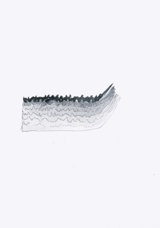 Studie voor een foto, zwarte balpen en waterverf op papier, 21cm x 29,7cm, 2010