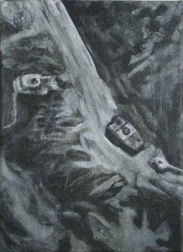 Ex Target, 18cm x 13cm, Acrylics on canvas, 2006