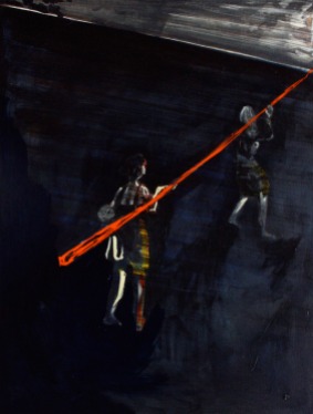 A Sudden Twist, Oil on canvas, 60cm x 45cm, 2009