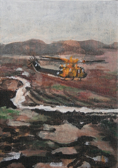 Possible target or sun, 18cm x 13cm, Acrylics on canvas, 2006