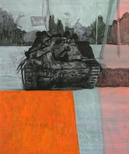 Study for the will to score 2, 60cm x 50cm, Acrylics on canvas, 2005