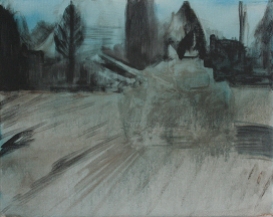 The Will To Score 2, tank 1, 40cm x 50cm, Acrylics on canvas, 2006