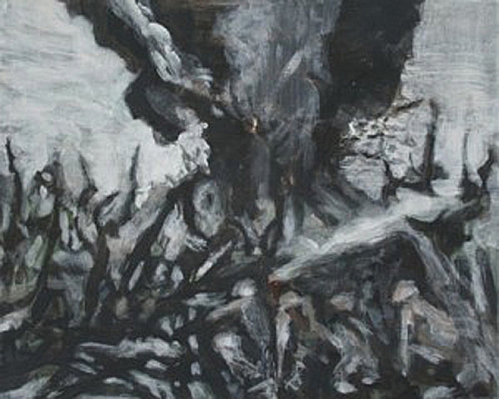 Thunderdome 2, 24cm x 30cm, Acrylics on canvas, 2006
