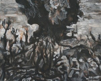 Thunderdome 4, 24cm x 30cm, Acrylics on canvas, 2006