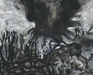 Thunderdome 6, 24cm x 30cm, Acrylics on canvas, 2006