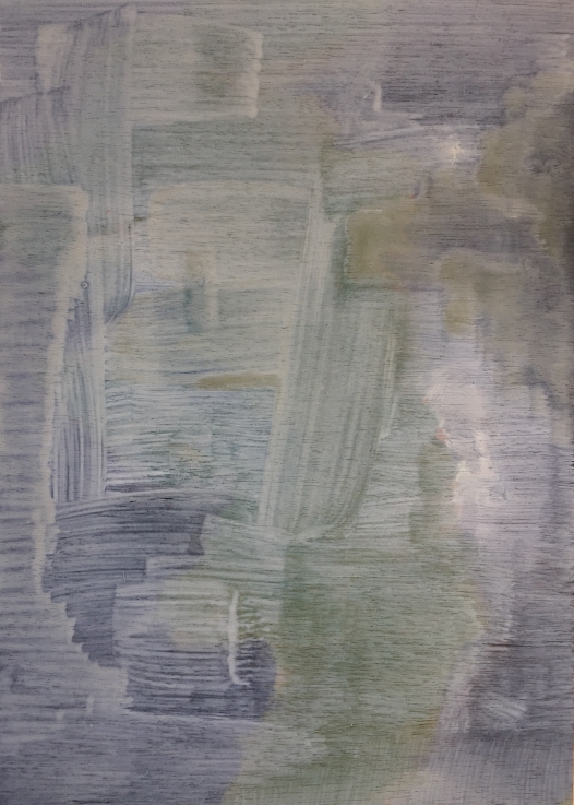 Forest (58A), 29cm x 21cm, Acrylic paint on wood, 2014